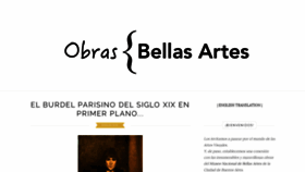 What Obrasbellasartes.art website looked like in 2020 (4 years ago)