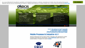 What Ondics.de website looked like in 2020 (4 years ago)