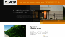 What Ogrodzeniamilord.pl website looked like in 2020 (4 years ago)