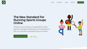 What Opensports.net website looked like in 2020 (4 years ago)