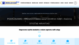 What Osijek-airport.hr website looked like in 2020 (4 years ago)