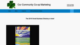 What Ourcommunitymarketing.com website looked like in 2020 (4 years ago)