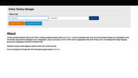 What Onlineterritorymanager.com website looked like in 2020 (4 years ago)