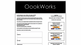 What Oookworks.com website looked like in 2020 (4 years ago)