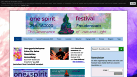 What One-spirit-festival.de website looked like in 2020 (4 years ago)