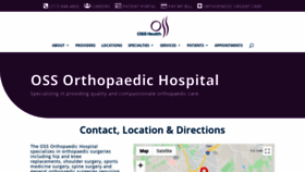 What Osshospital.com website looked like in 2020 (4 years ago)
