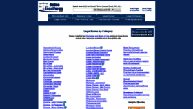 What Onlinelegalforms.com website looked like in 2020 (4 years ago)