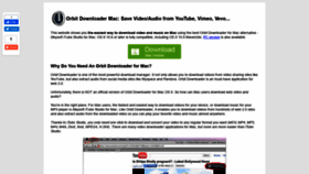 What Orbitdownloadermac.com website looked like in 2020 (4 years ago)