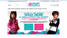 What Outletbambini.it website looked like in 2020 (4 years ago)