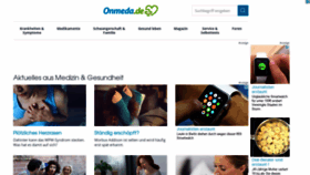 What Onmeda.de website looked like in 2020 (4 years ago)