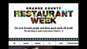 What Orangecountyrestaurantweek.com website looked like in 2020 (4 years ago)