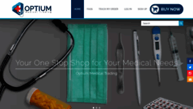 What Optiummedical.com website looked like in 2020 (4 years ago)