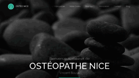 What Osteopathenice06.fr website looked like in 2020 (4 years ago)