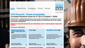 What Opus-personal.ch website looked like in 2020 (4 years ago)