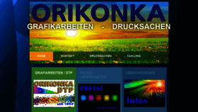 What Orikonka.ch website looked like in 2020 (4 years ago)