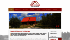 What Oberharz-ferienhaus.de website looked like in 2020 (4 years ago)