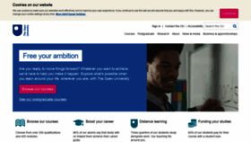 What Openuniversity.co.uk website looked like in 2020 (6 years ago)