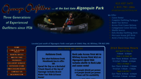 What Opeongooutfitters.com website looked like in 2020 (4 years ago)
