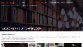What Ollielovell.com website looked like in 2020 (4 years ago)