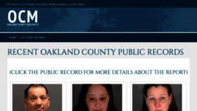 What Oaklandcountymugshots.com website looked like in 2020 (4 years ago)