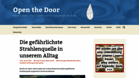 What Open-the-door.com website looked like in 2020 (4 years ago)
