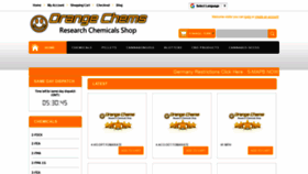 What Orangechems.com website looked like in 2020 (4 years ago)