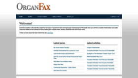 What Organfax.co.uk website looked like in 2020 (5 years ago)