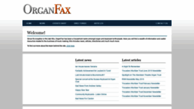 What Organfax.co.uk website looked like in 2020 (4 years ago)