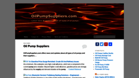 What Oilpumpsuppliers.com website looked like in 2020 (4 years ago)
