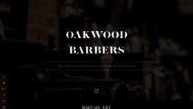 What Oakwoodbarbers.com website looked like in 2020 (4 years ago)