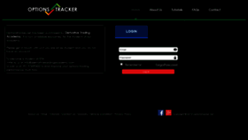 What Optionstracker.net website looked like in 2020 (4 years ago)