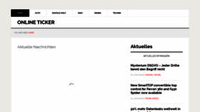 What Online-ticker.com website looked like in 2020 (4 years ago)