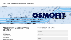 What Osmofit.de website looked like in 2020 (4 years ago)