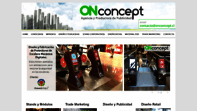 What Onconcept.cl website looked like in 2020 (4 years ago)