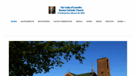 What Ourladyoflourdesaltoona.com website looked like in 2020 (4 years ago)