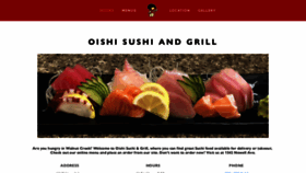 What Oishisushigrill.com website looked like in 2020 (4 years ago)