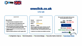 What Oneclick.co.uk website looked like in 2020 (4 years ago)