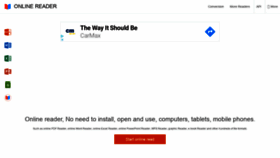 What Online-reader.com website looked like in 2020 (4 years ago)