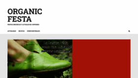 What Organicfesta.com website looked like in 2020 (4 years ago)
