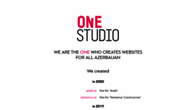 What One.az website looked like in 2020 (5 years ago)