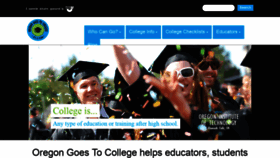 What Oregongoestocollege.org website looked like in 2020 (4 years ago)