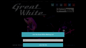 What Officialgreatwhite.com website looked like in 2020 (4 years ago)
