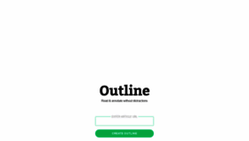 What Outline.com website looked like in 2020 (4 years ago)