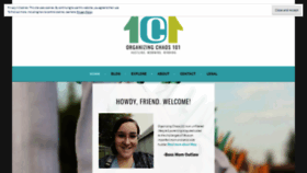 What Organizingchaos101.com website looked like in 2020 (5 years ago)
