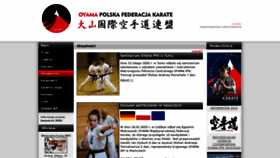 What Oyama-karate.pl website looked like in 2020 (4 years ago)