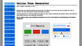 What Onlinetonegenerator.com website looked like in 2020 (4 years ago)