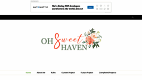 What Ohsweethaven.com website looked like in 2020 (4 years ago)