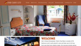What Oakcareltd.co.uk website looked like in 2020 (4 years ago)