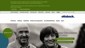 What Ottobock.de website looked like in 2020 (4 years ago)