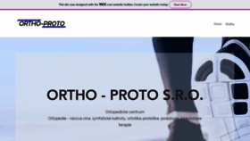 What Ortho-proto.cz website looked like in 2020 (4 years ago)